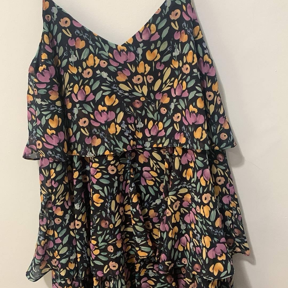 Staccato Multicolor Floral V-Neck Dress